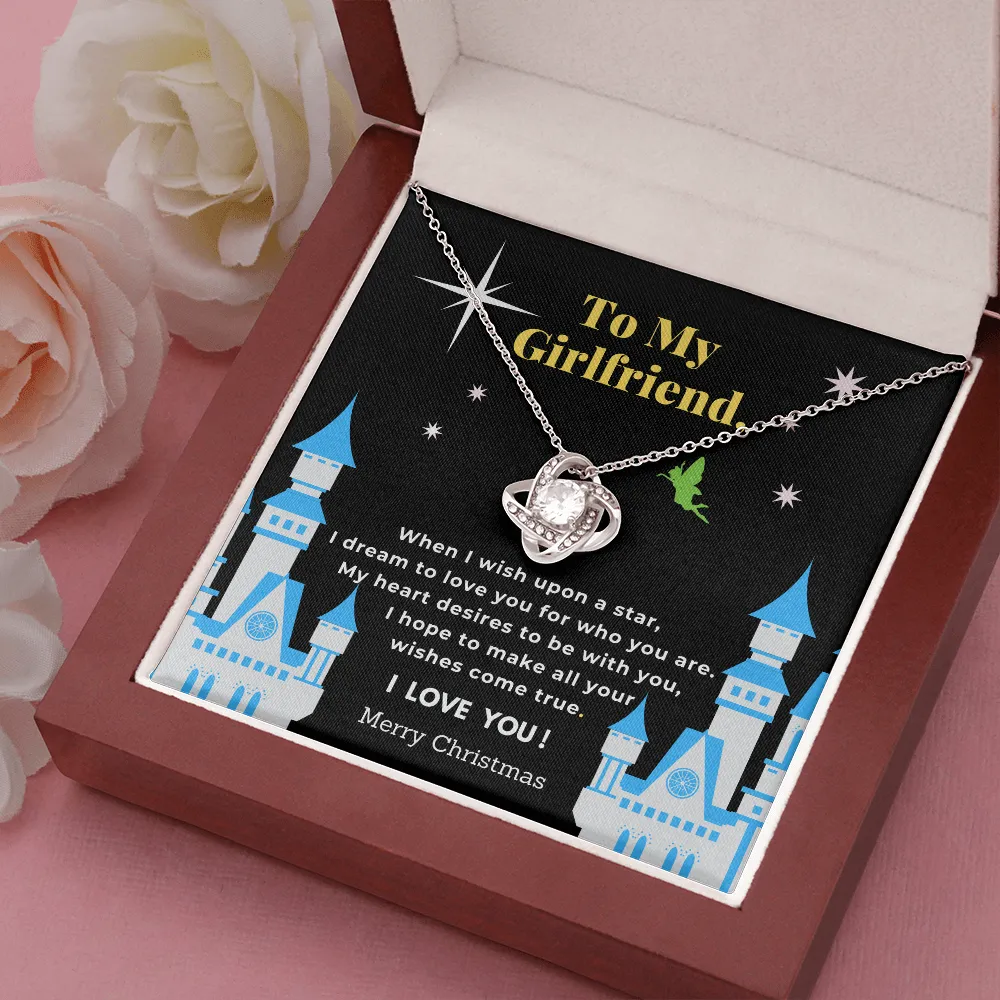 Girlfriend Love Knot Necklace-When I Wish Upon A Star