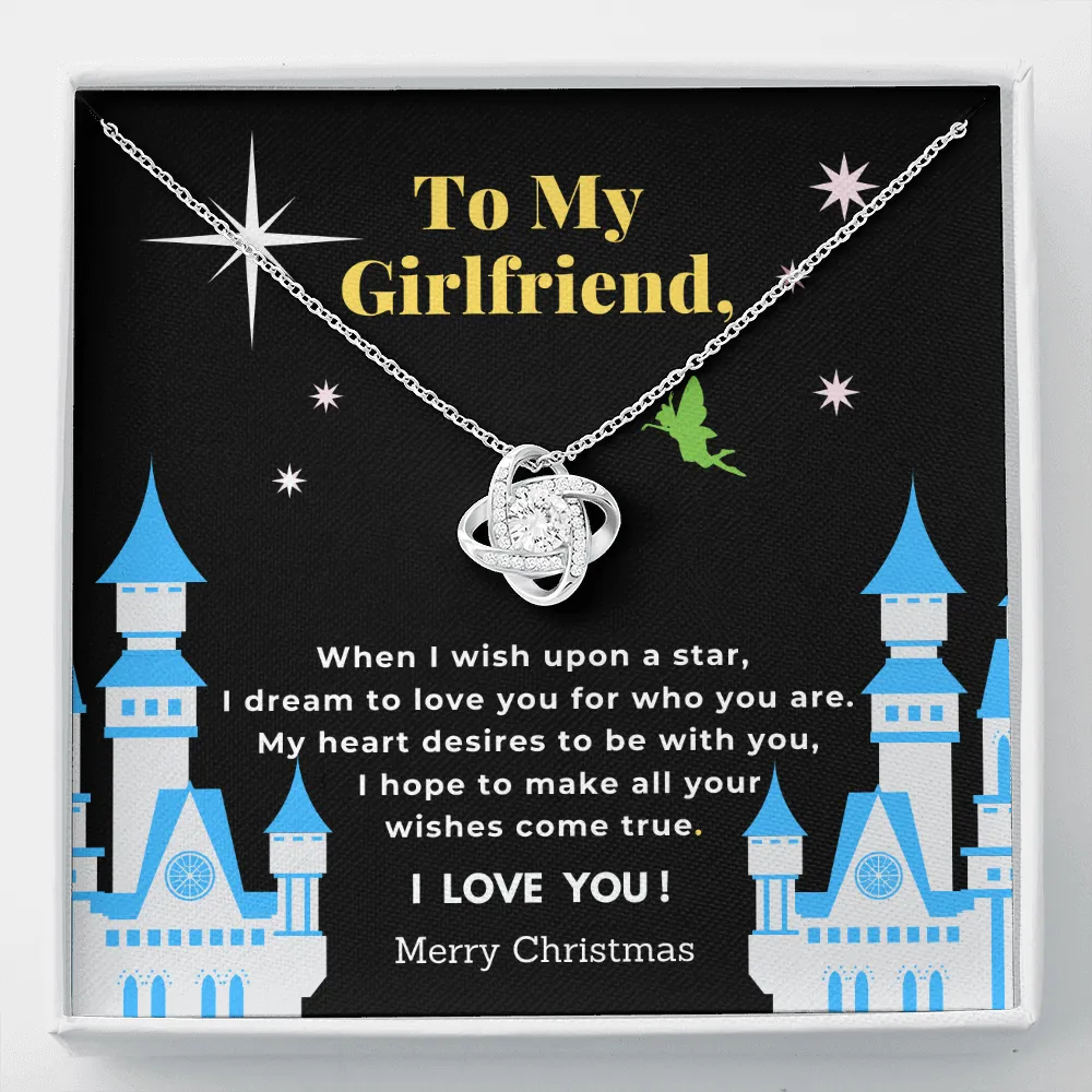 Girlfriend Love Knot Necklace-When I Wish Upon A Star