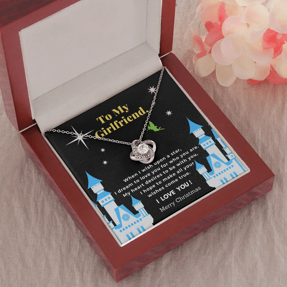 Girlfriend Love Knot Necklace-When I Wish Upon A Star