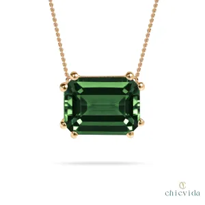 Glint Green Tourmaline Pendant