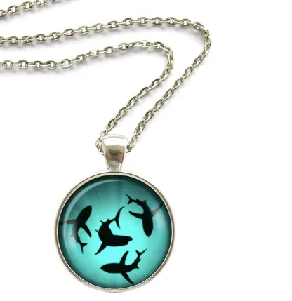 Glow In The Dark Shark Necklace