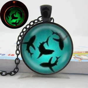 Glow In The Dark Shark Necklace