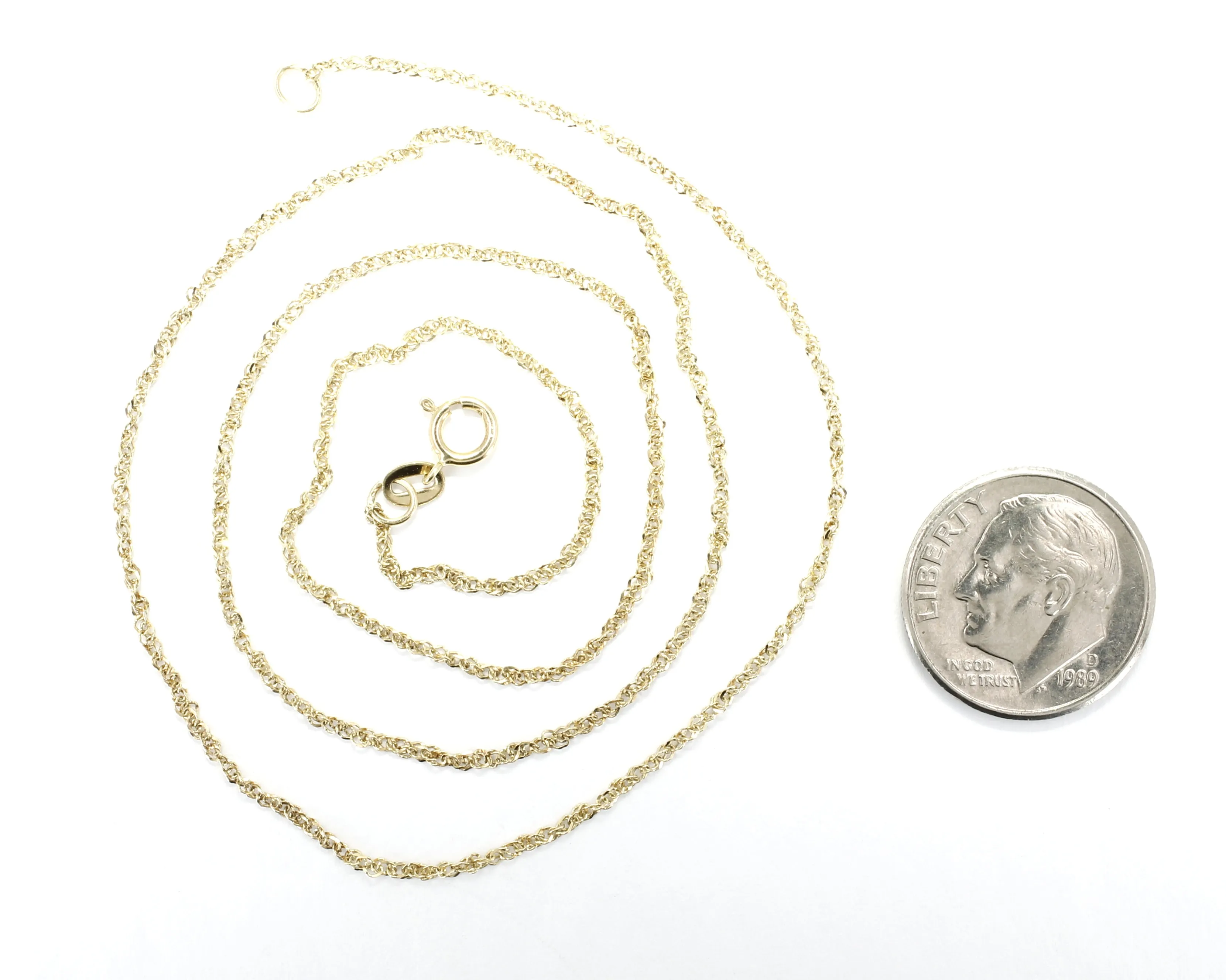Gold Baby Goat Necklace with a 3-D Solid 14kt Gold Playful Goat