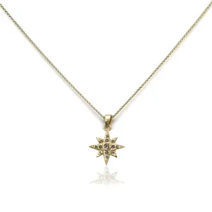 Gold Stardust Pendant Necklace