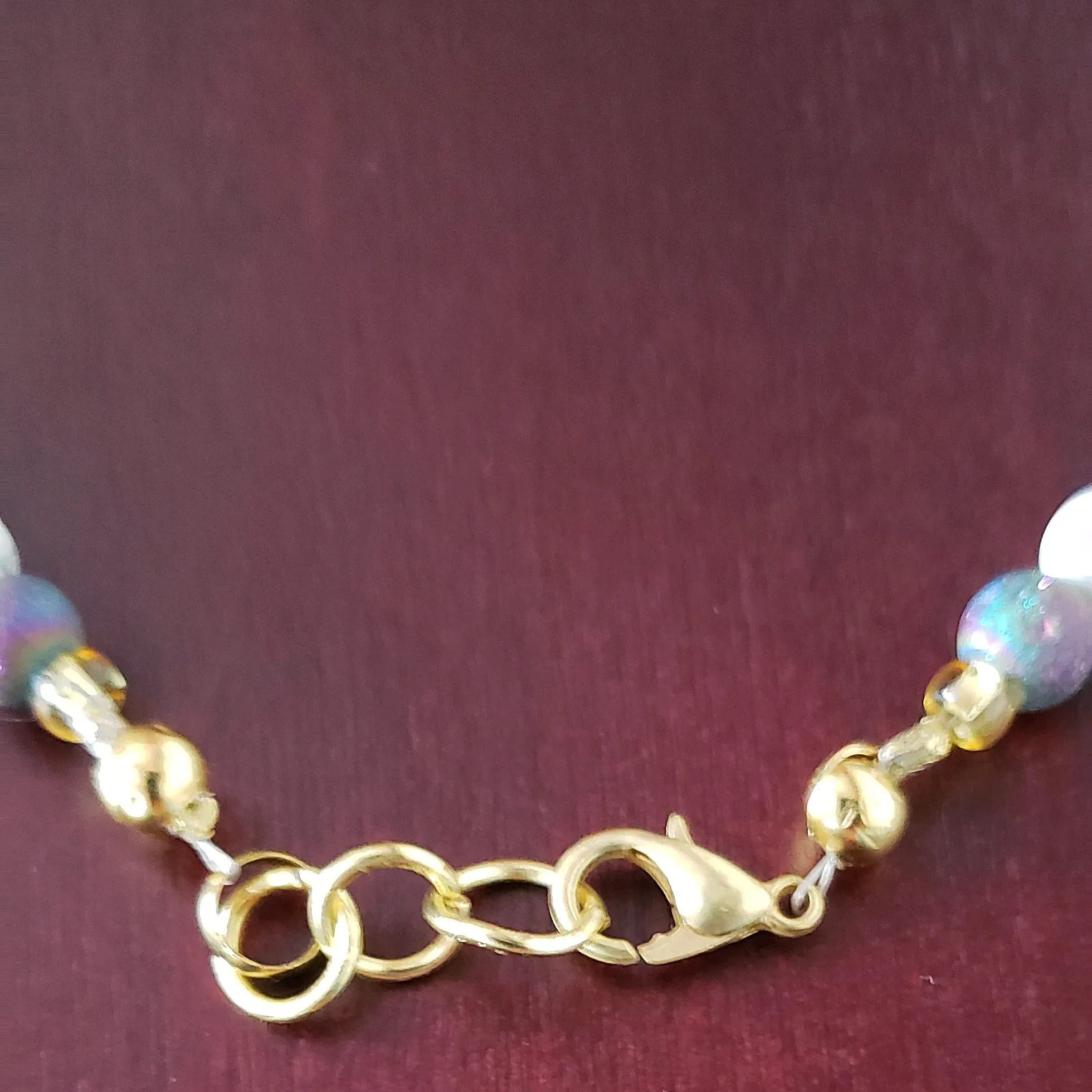Gold-Tone Tree of Life Pendant Necklace with Opalite & Gemstones – Handmade Healing Crystal Jewelry