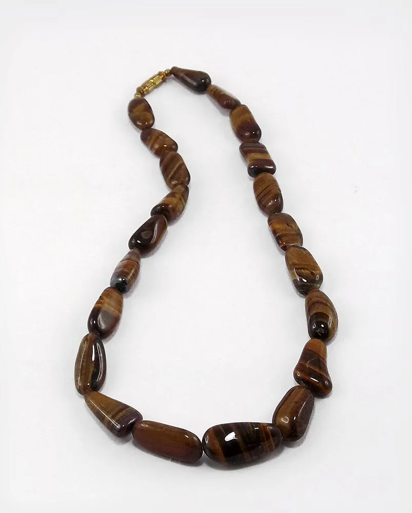 Golden Path - Tiger Eye Stone Necklece