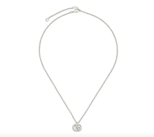Gucci Silver Marmont GG Necklace 16"