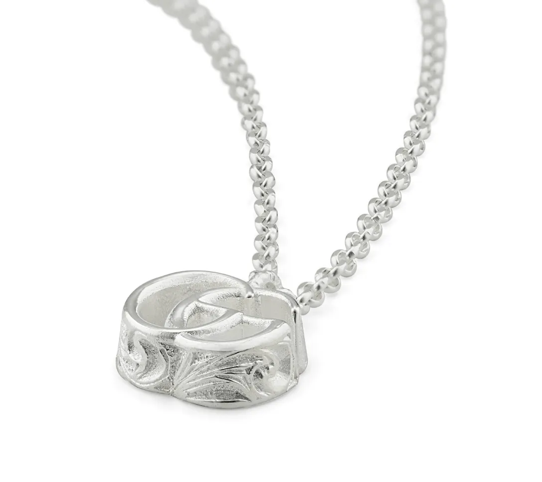 Gucci Silver Marmont GG Necklace 16"