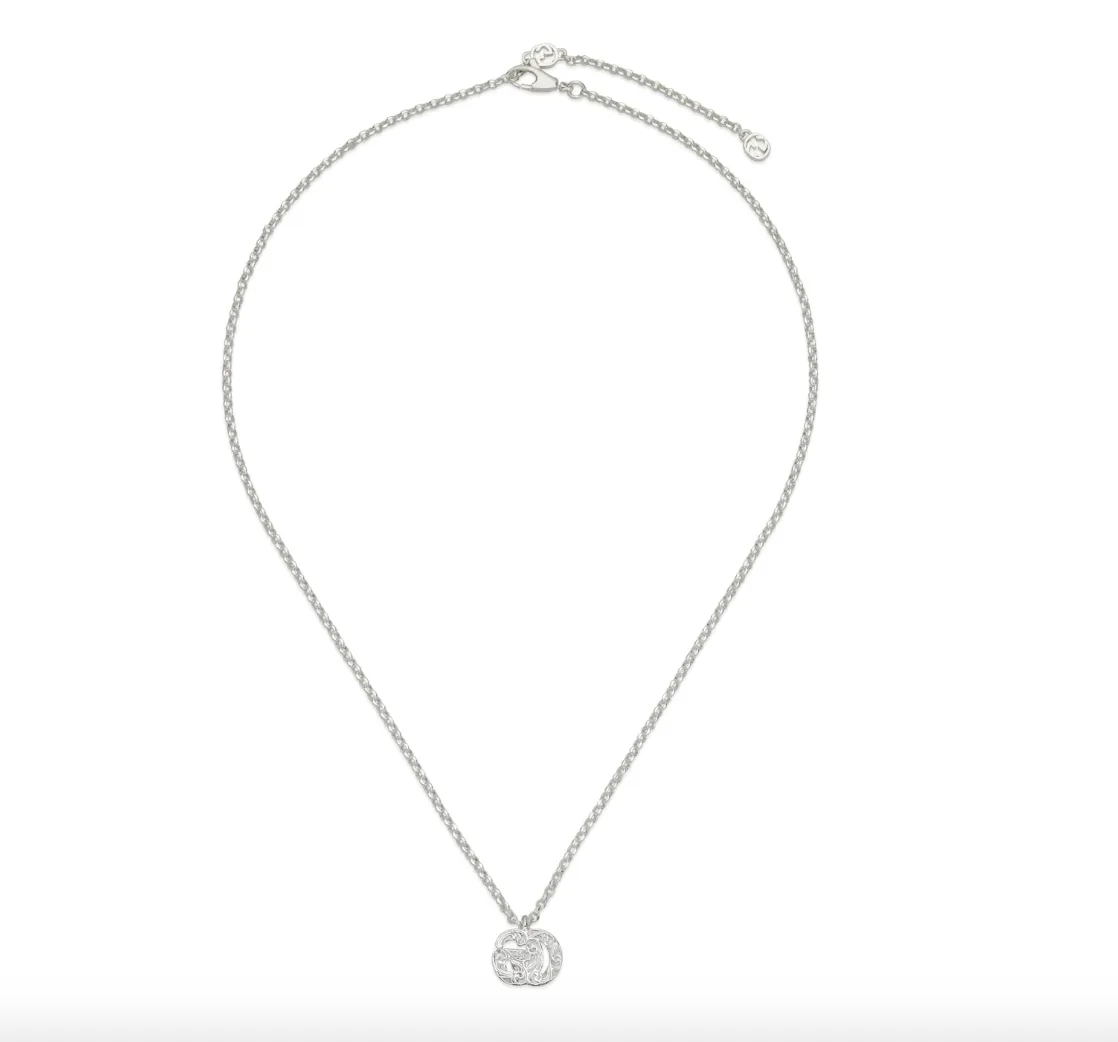 Gucci Silver Marmont GG Necklace 16"