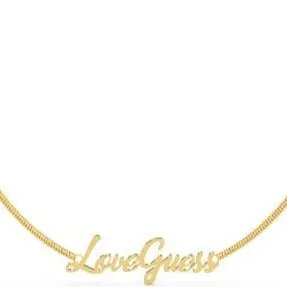Guess Dream & Love Gold Necklace