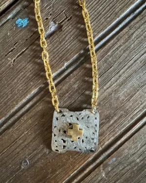 Gurley Multi Metal Buckle Necklace