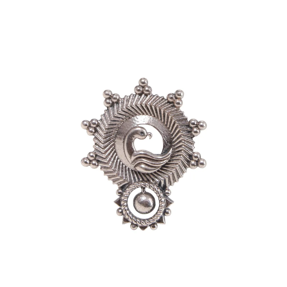 Hansika Silver Finger Ring by MOHA