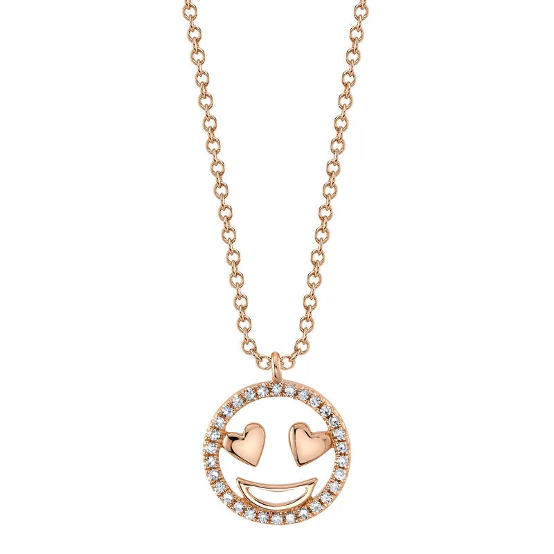 HEART EYES EMOJI NECKLACE