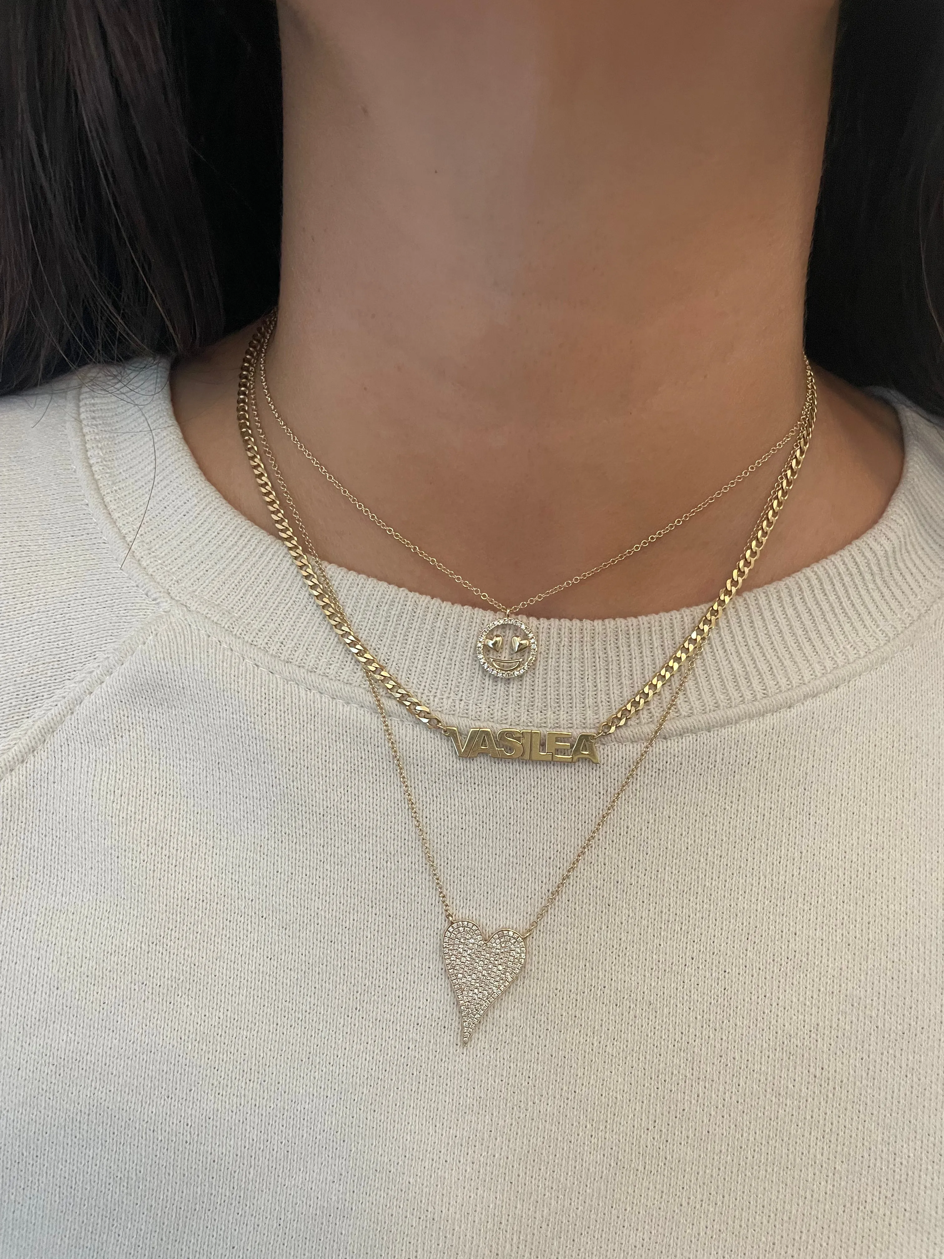 HEART EYES EMOJI NECKLACE