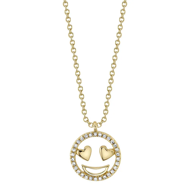 HEART EYES EMOJI NECKLACE