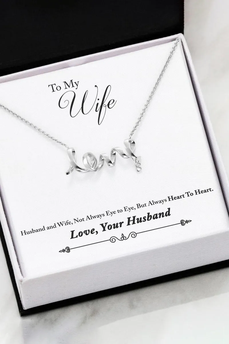 Heart Pendant (Husband to Wife)