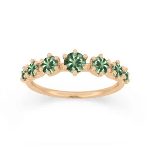 Helena Ring, Green Sapphire