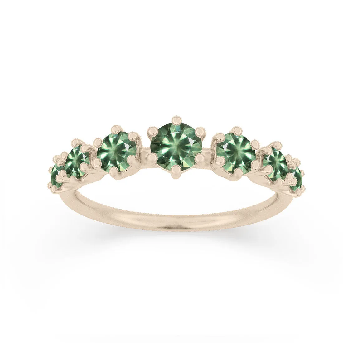 Helena Ring, Green Sapphire