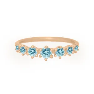 Helena Ring, petite, Aquamarine