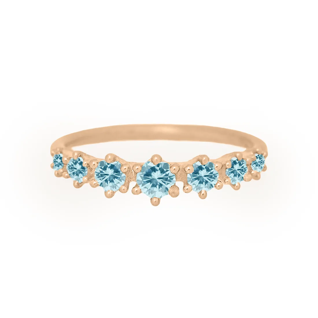 Helena Ring, petite, Aquamarine