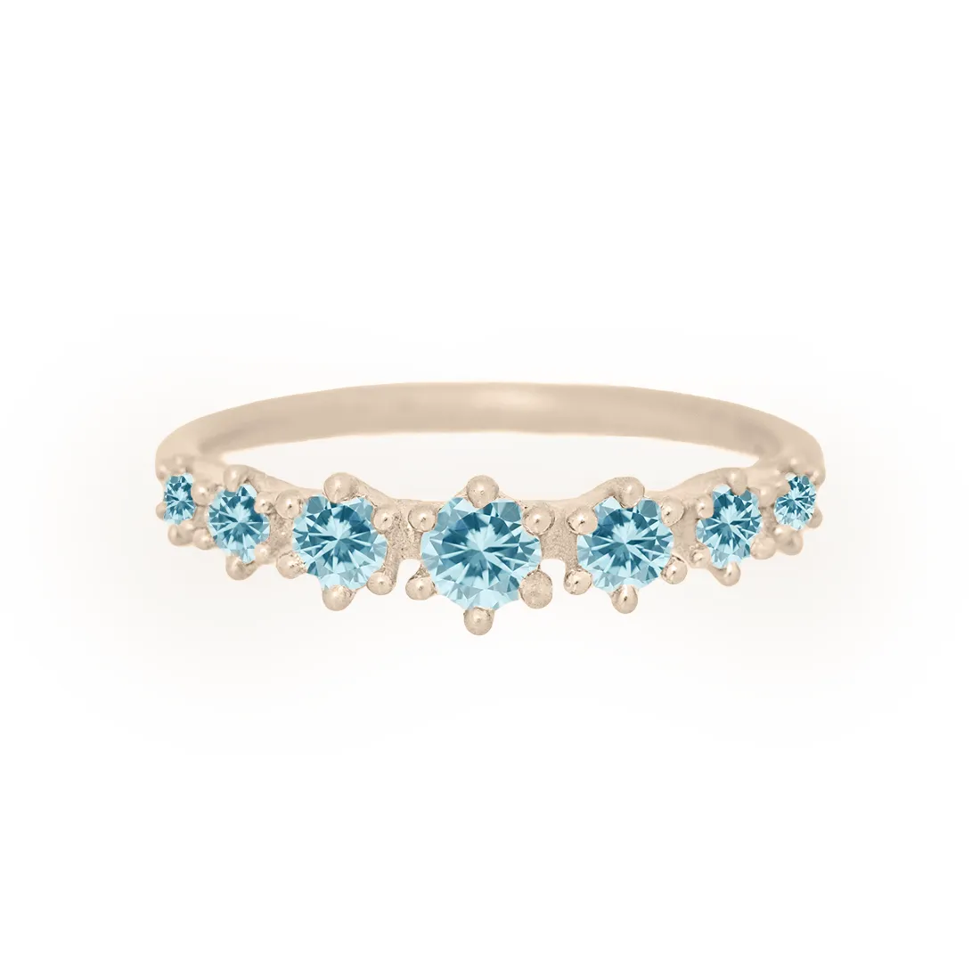 Helena Ring, petite, Aquamarine