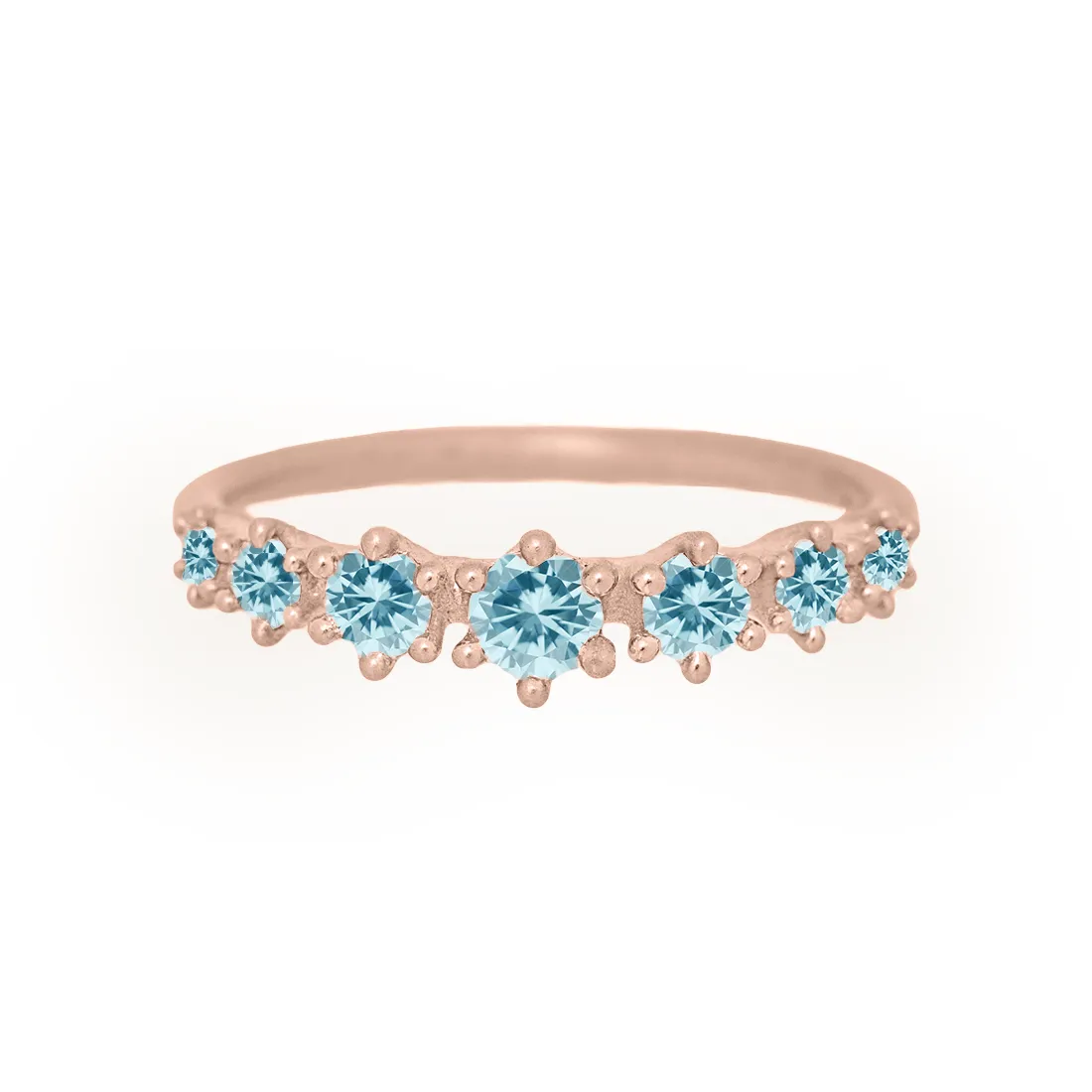Helena Ring, petite, Aquamarine