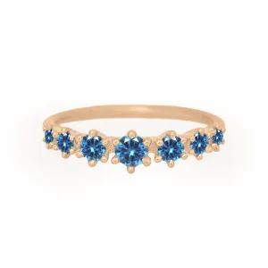 Helena Ring, petite, Blue Sapphire