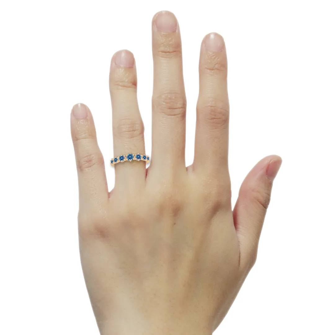 Helena Ring, petite, Blue Sapphire