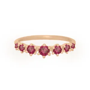 Helena Ring, petite, Garnet
