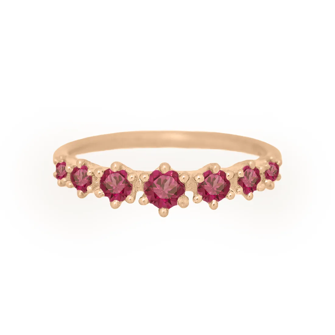 Helena Ring, petite, Garnet