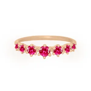 Helena Ring, petite, Pink Ruby