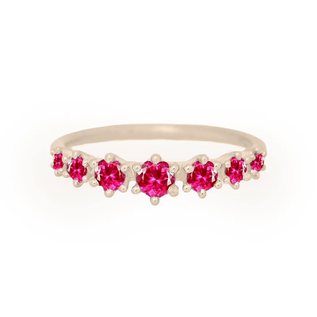 Helena Ring, petite, Pink Ruby