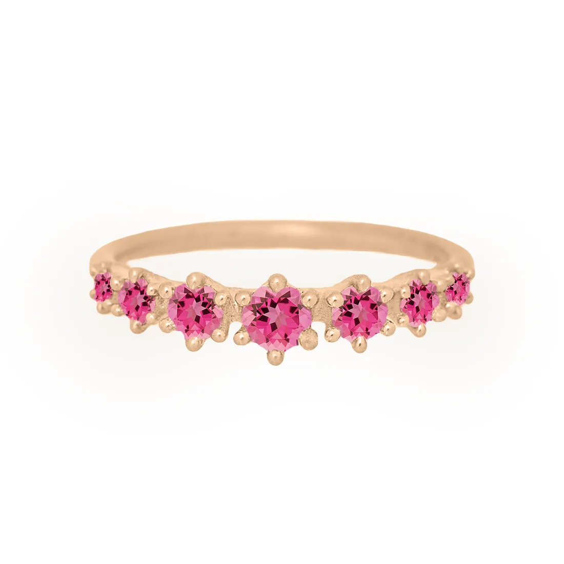 Helena Ring, petite, Pink Tourmaline