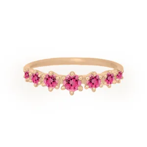 Helena Ring, petite, Pink Tourmaline