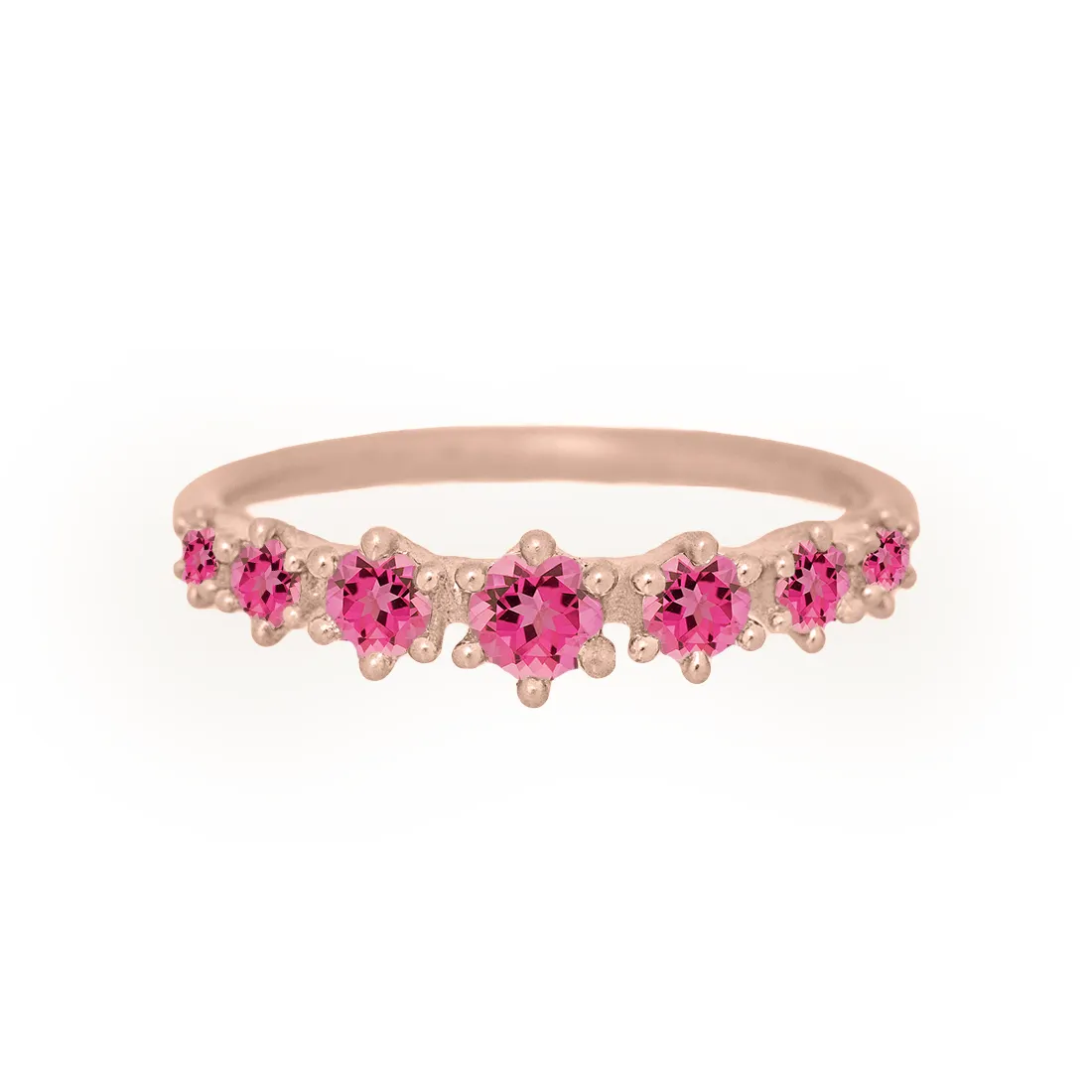 Helena Ring, petite, Pink Tourmaline
