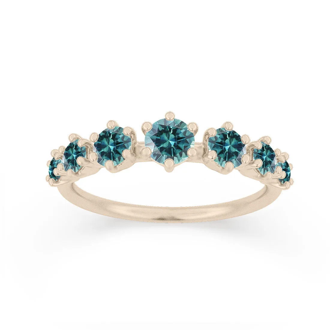 Helena Ring, Teal Sapphire
