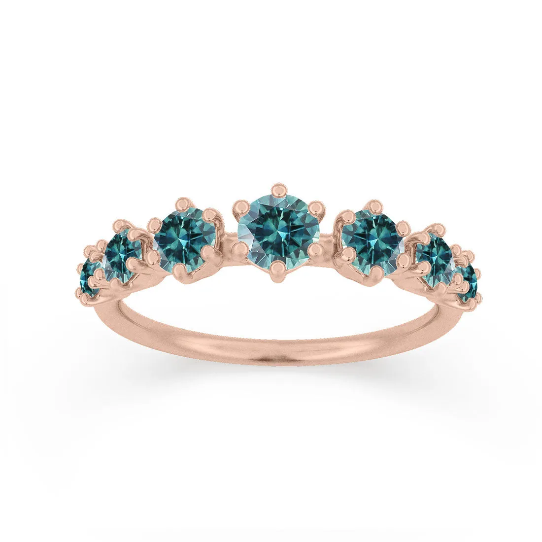 Helena Ring, Teal Sapphire