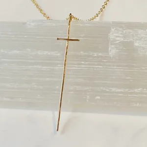 His Faith Gold Cross Necklace