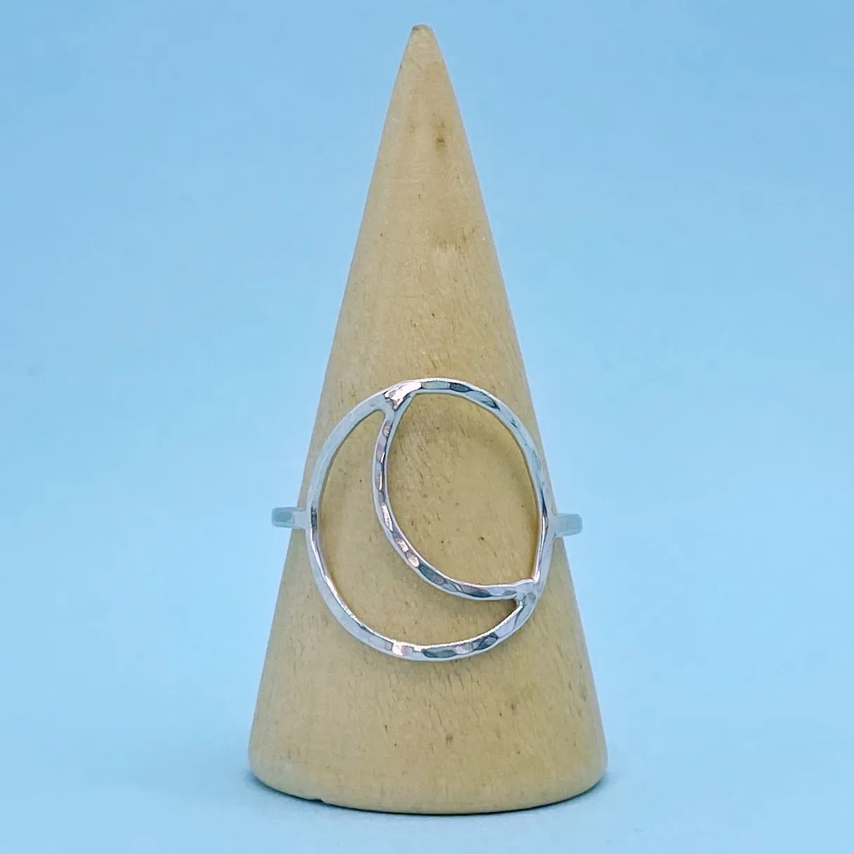 Hollow Moon Ring / Made to Order