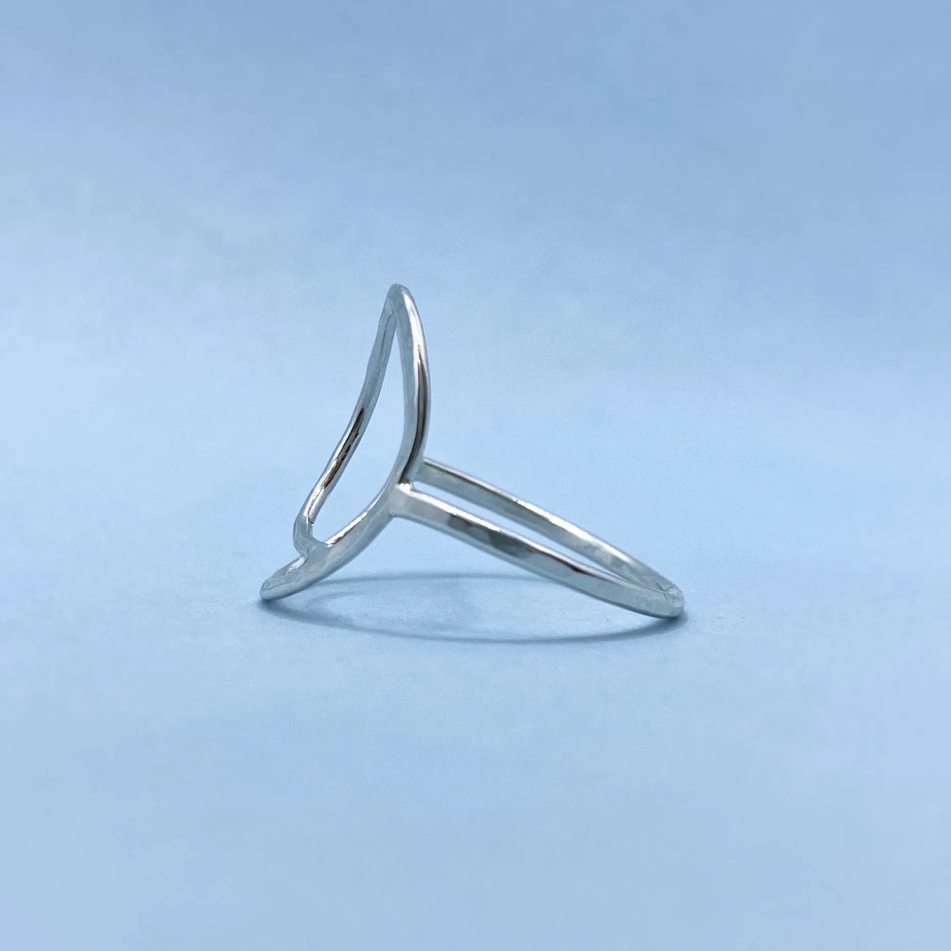 Hollow Moon Ring / Made to Order
