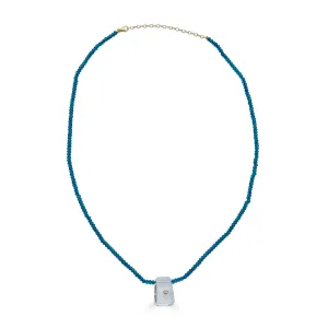 Imani Apatite Diamond Accent Crystal Necklace