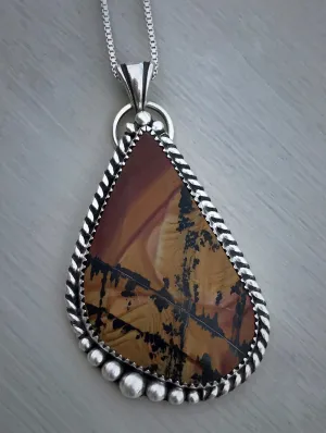 Indian Paint Stone Pendant
