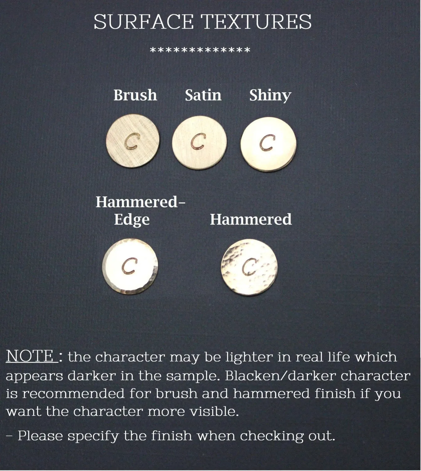 Initial Disc and Gemstone Necklace, 7/16" Disc