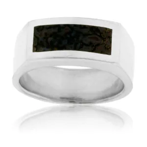 Inlay Ring in Sterling Silver