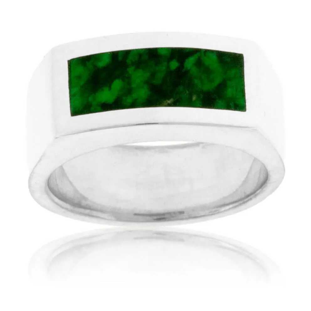Inlay Ring in Sterling Silver