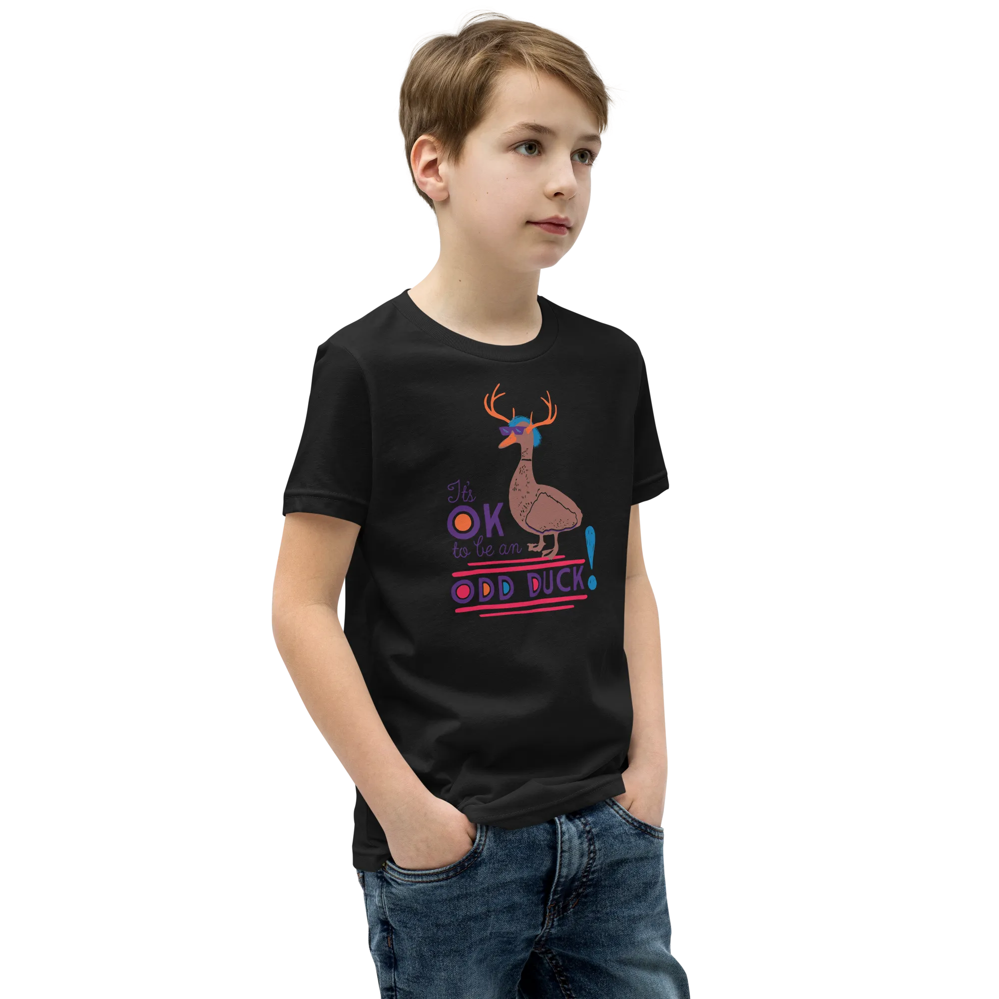 It's OK to be an Odd Duck! Youth Shirt (Brown Version) Youth T-Shirt