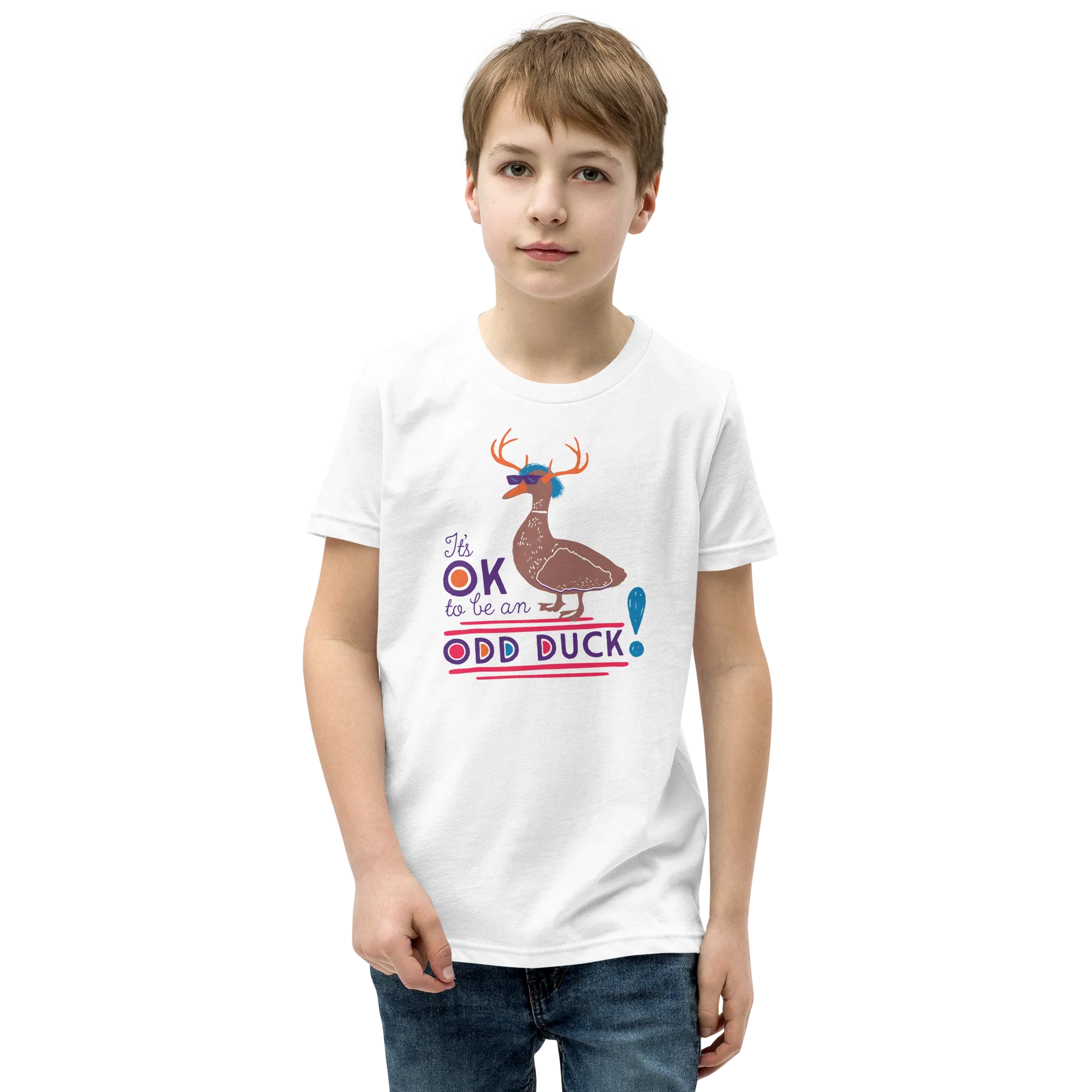 It's OK to be an Odd Duck! Youth Shirt (Brown Version) Youth T-Shirt