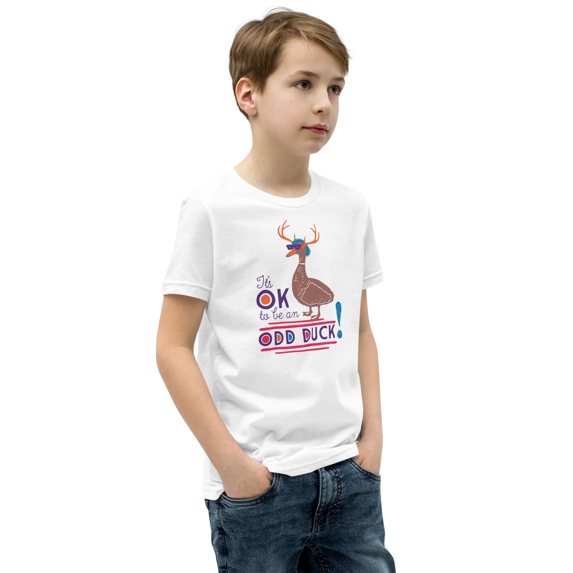 It's OK to be an Odd Duck! Youth Shirt (Brown Version) Youth T-Shirt