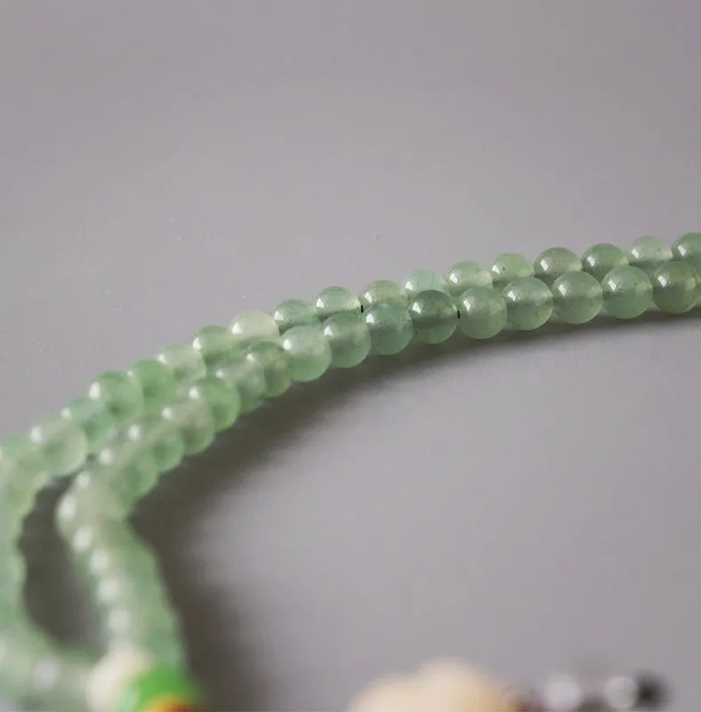 Jade Om Mala Necklace
