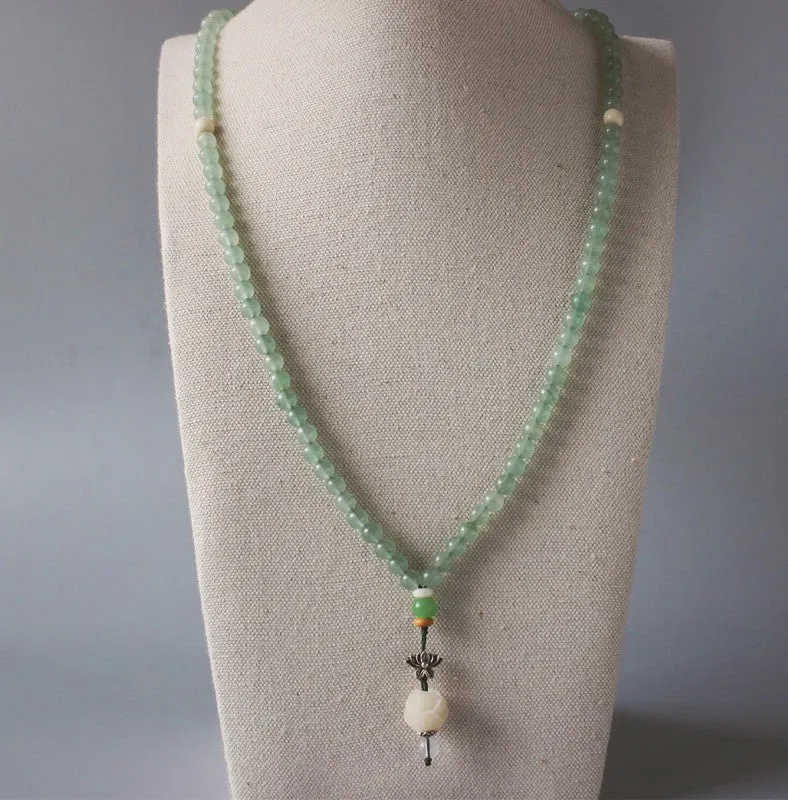 Jade Om Mala Necklace